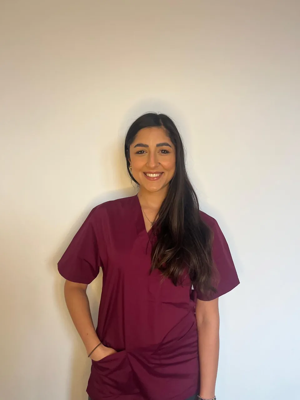 Ana Percu, consulente in allattamento IBCLC, in divisa